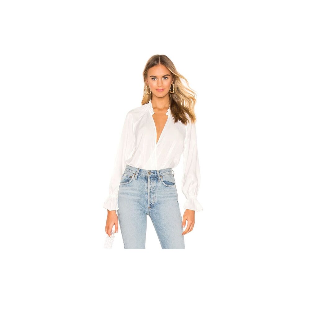 Tularosa Ashley Bodysuit in White Size Large NWT (2-2)